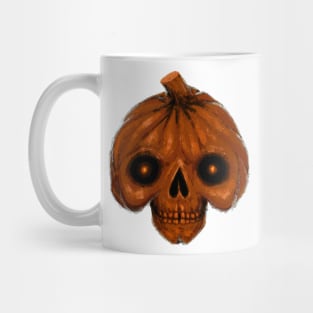 Pumpkin Skull Mug